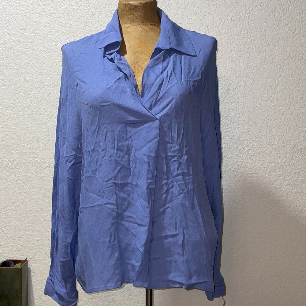 NWT $315 Lavender Blouse NIU Part Silk L 12 14